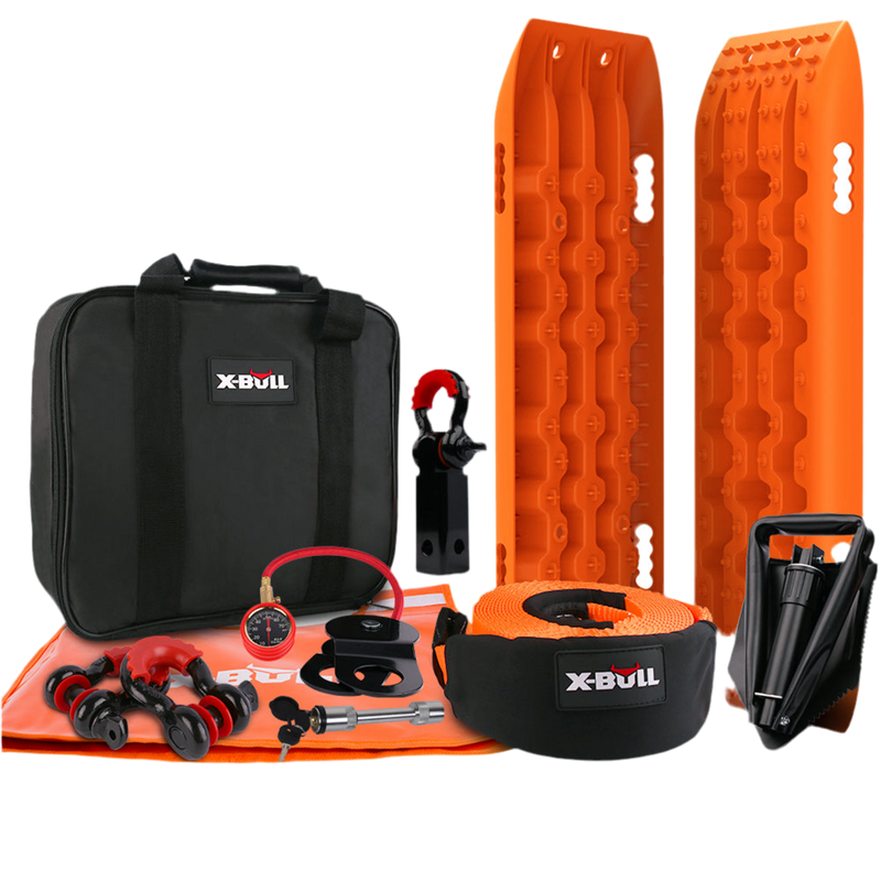 X-BULL Winch Recovery Kit Recovery tracks /Snatch Strap Off Road 4WD