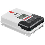 VEVOR 20A MPPT Solar Charge Controller, Auto DC Input, Solar Panel Regulator Charger with LCD Display Temperature Sensor Cable, for Sealed(AGM), Gel, Flooded and Lithium Battery Charging