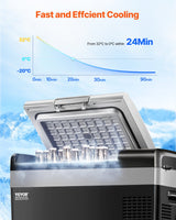 VEVOR Portable Car Refrigerator Freezer Compressor 20L Single Zone for Car Home