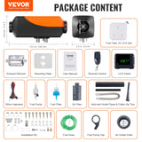 VEVOR Diesel Air Heater, 12V 2KW Diesel Heater with Remote Control and LCD Display, 10L Fuel Tank Diesel Parking Heater, Rapid Heating for RV Trailer Camper Van Boat And Indoors